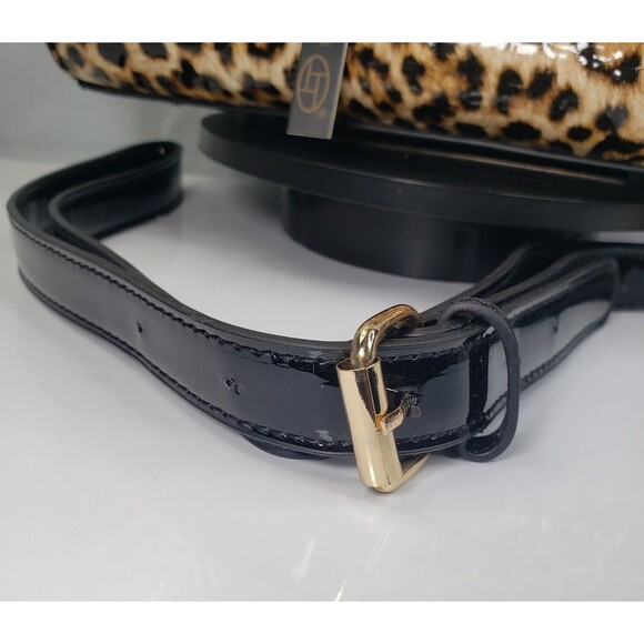 La Terre Fashion Limited Leopard Print Vega Leather Crossbody Hand Bag NWT - Picture 14 of 16